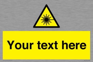 WV5123: Custom Laser Hazard Sign