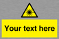 WV5123: Custom Laser Hazard Sign