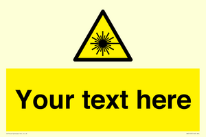 WV5123: Custom Laser Hazard Sign