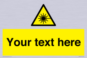 WV5123: Custom Laser Hazard Sign
