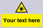 WV5123: Custom Laser Hazard Sign
