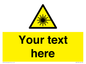 WV5123: Custom Laser Hazard Sign