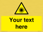 WV5123: Custom Laser Hazard Sign