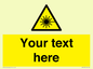 WV5123: Custom Laser Hazard Sign