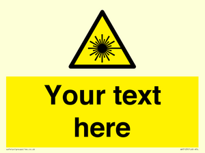 WV5123: Custom Laser Hazard Sign
