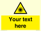 WV5123: Custom Laser Hazard Sign