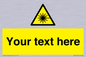 WV5123: Custom Laser Hazard Sign