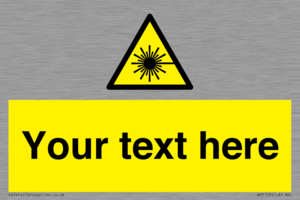 WV5123: Custom Laser Hazard Sign