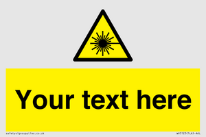 WV5123: Custom Laser Hazard Sign