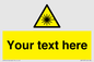 WV5123: Custom Laser Hazard Sign