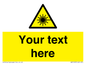 WV5123: Custom Laser Hazard Sign