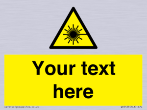 WV5123: Custom Laser Hazard Sign