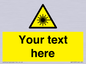 WV5123: Custom Laser Hazard Sign