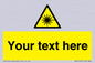 WV5123: Custom Laser Hazard Sign