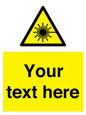 WV5123: Custom Laser Hazard Sign