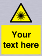WV5123: Custom Laser Hazard Sign