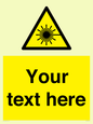 WV5123: Custom Laser Hazard Sign