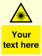 WV5123: Custom Laser Hazard Sign