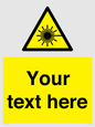 WV5123: Custom Laser Hazard Sign