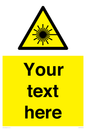 WV5123: Custom Laser Hazard Sign