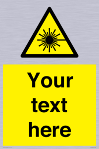 WV5123: Custom Laser Hazard Sign