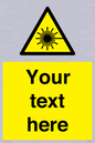 WV5123: Custom Laser Hazard Sign