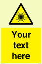 WV5123: Custom Laser Hazard Sign