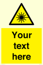 WV5123: Custom Laser Hazard Sign