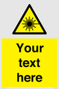 WV5123: Custom Laser Hazard Sign