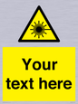 WV5123: Custom Laser Hazard Sign