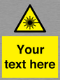 WV5123: Custom Laser Hazard Sign