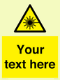 WV5123: Custom Laser Hazard Sign