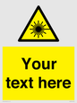 WV5123: Custom Laser Hazard Sign