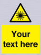 WV5123: Custom Laser Hazard Sign