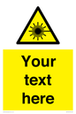 WV5123: Custom Laser Hazard Sign