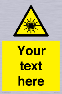 WV5123: Custom Laser Hazard Sign