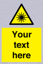 WV5123: Custom Laser Hazard Sign