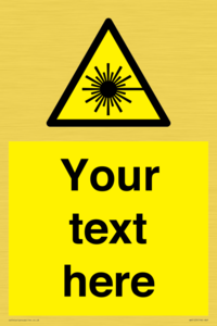 WV5123: Custom Laser Hazard Sign
