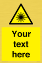 WV5123: Custom Laser Hazard Sign