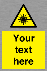WV5123: Custom Laser Hazard Sign
