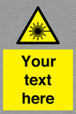 WV5123: Custom Laser Hazard Sign
