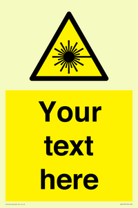 WV5123: Custom Laser Hazard Sign