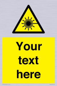 WV5123: Custom Laser Hazard Sign