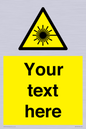 WV5123: Custom Laser Hazard Sign