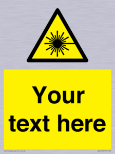WV5123: Custom Laser Hazard Sign