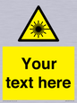 WV5123: Custom Laser Hazard Sign