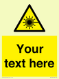 WV5123: Custom Laser Hazard Sign