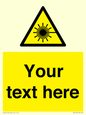 WV5123: Custom Laser Hazard Sign