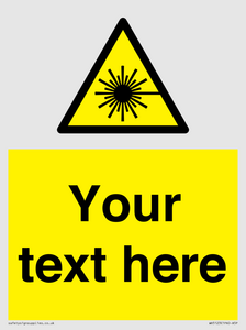 WV5123: Custom Laser Hazard Sign