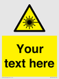 WV5123: Custom Laser Hazard Sign